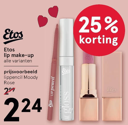 Etos Huismerk   lipstick, lipgloss folder aanbieding bij  Etos - details