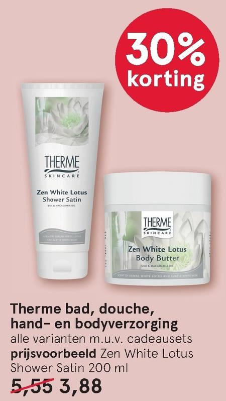 Therme   bodylotion, badschuim folder aanbieding bij  Etos - details