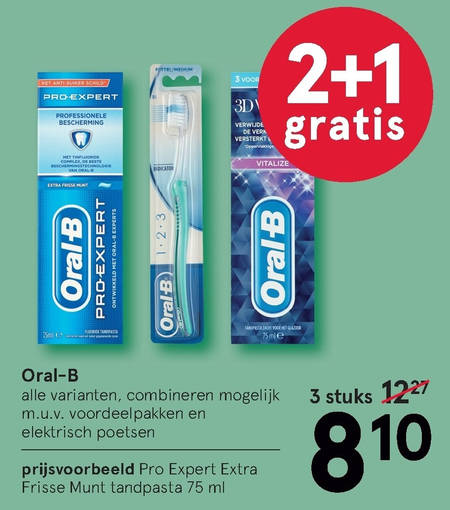 Oral-B   flosdraad, tandenborstel folder aanbieding bij  Etos - details