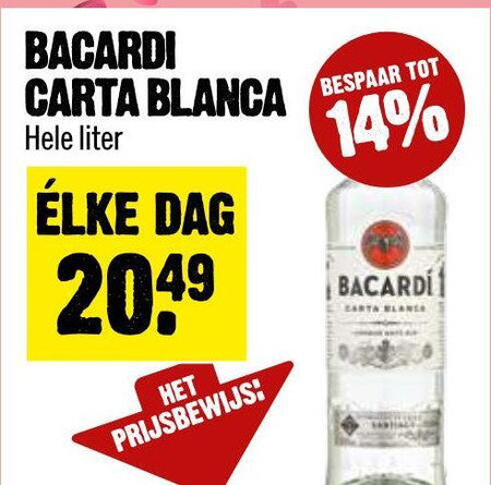 Bacardi   rum folder aanbieding bij  Dirck III - details