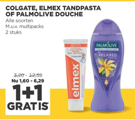 Colgate   douchegel, tandpasta folder aanbieding bij  Jumbo - details