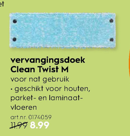 Leifheit   vloerwisdoekjes folder aanbieding bij  Blokker - details