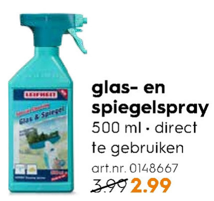 Leifheit   glasreiniger folder aanbieding bij  Blokker - details