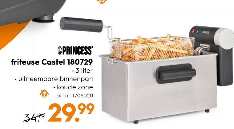 Inzichtelijk steen cafe Princess friteuse folder aanbieding bij Blokker - details