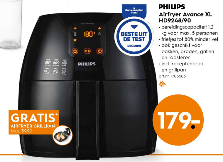 Philips   friteuse folder aanbieding bij  Blokker - details