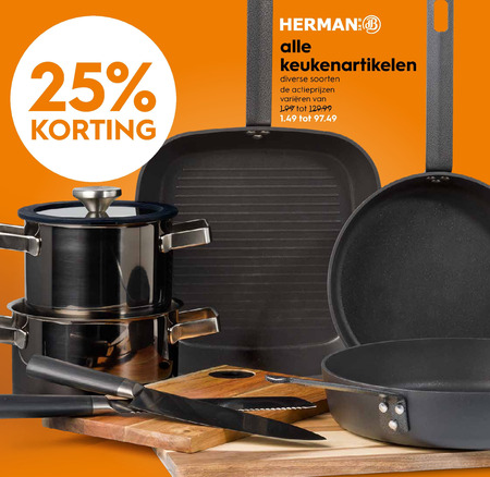 HERMAN   messenblok, steelpan folder aanbieding bij  Blokker - details