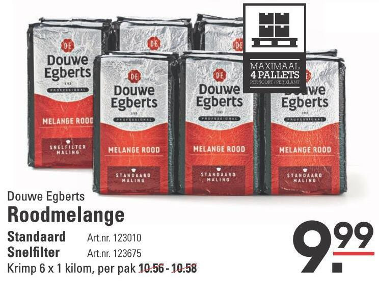 Douwe Egberts   koffie folder aanbieding bij  Sligro - details