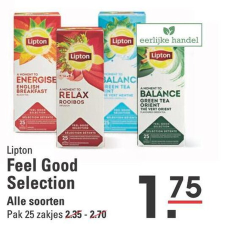 Lipton   thee folder aanbieding bij  Sligro - details