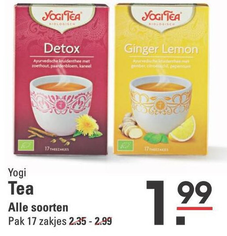 Yogi Tea   thee folder aanbieding bij  Sligro - details