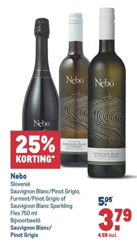 Nebo   witte wijn folder aanbieding bij  Makro - details