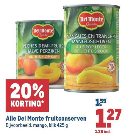 Del Monte   fruitconserven folder aanbieding bij  Makro - details