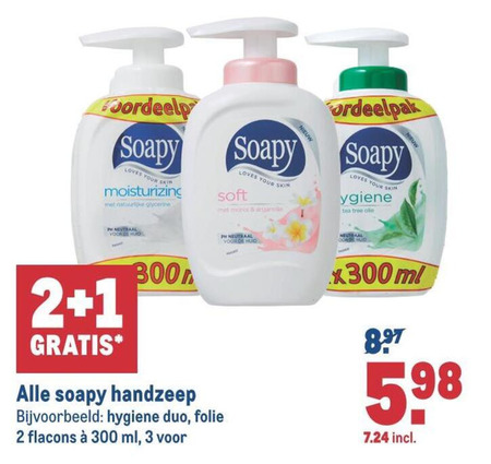 Soapy   handzeep folder aanbieding bij  Makro - details