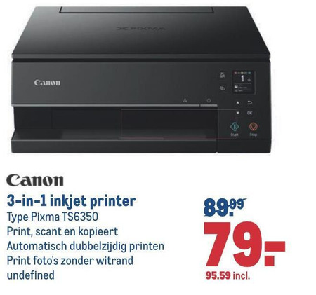 Canon   all-in-one printer folder aanbieding bij  Makro - details