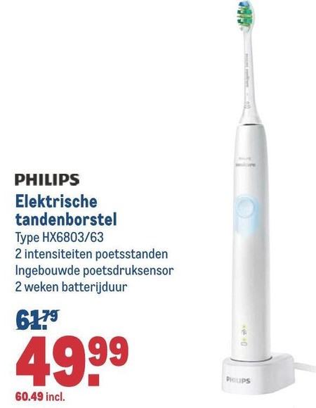 Philips   electrische tandenborstel folder aanbieding bij  Makro - details