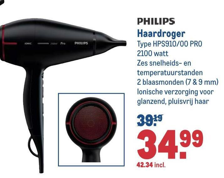 Philips   fohn folder aanbieding bij  Makro - details