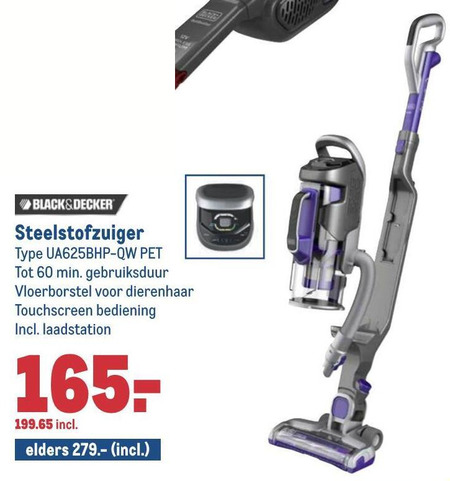 Black and Decker   steelstofzuiger folder aanbieding bij  Makro - details