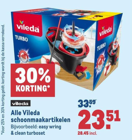 Vileda   mop, vloerwisser folder aanbieding bij  Makro - details