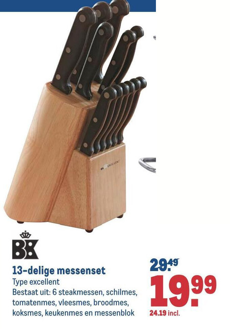 Zuidoost Flikkeren Coöperatie BK messenblok folder aanbieding bij Makro - details