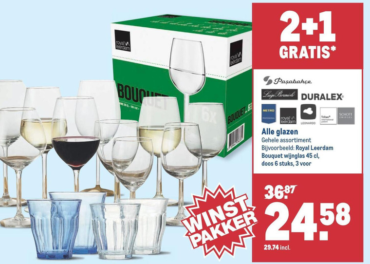 Bormioli   wijnglas, glas folder aanbieding bij  Makro - details