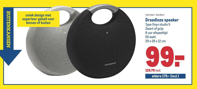 Harman Kardon   portable speakerset folder aanbieding bij  Makro - details