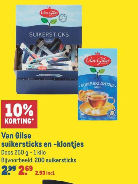 Van Gilse   suiker, suikerklontjes folder aanbieding bij  Makro - details