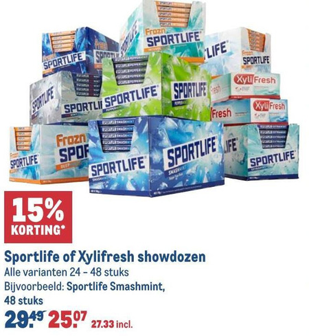 Xylifresh   kauwgom folder aanbieding bij  Makro - details