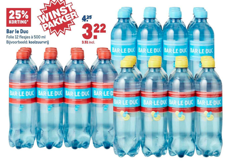 Bar le Duc   mineraalwater, frisdrank folder aanbieding bij  Makro - details