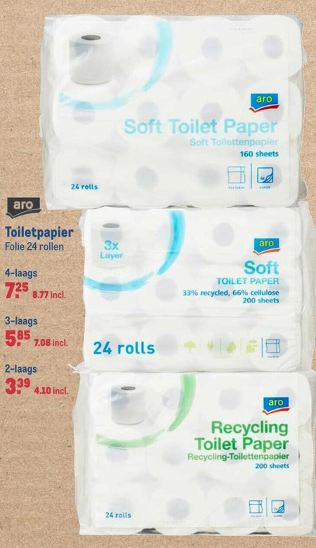 Aro   toiletpapier folder aanbieding bij  Makro - details