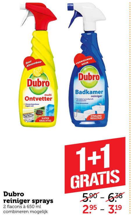 Dubro   badkamerreiniger, ontvetter folder aanbieding bij  Coop - details