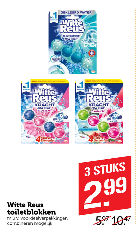 Witte Reus   toiletblok folder aanbieding bij  Coop - details