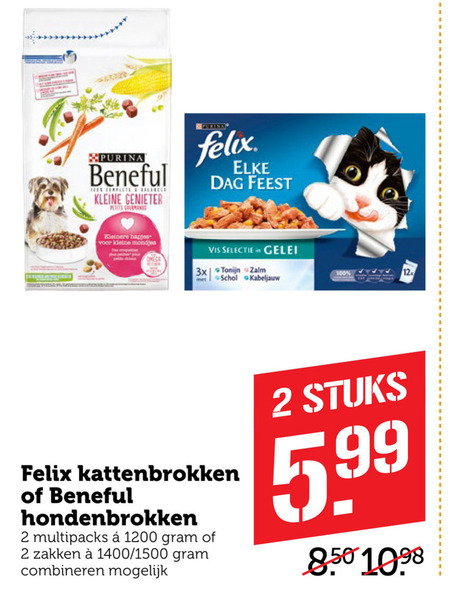 Felix   hondenvoer, kattenvoer folder aanbieding bij  Coop - details