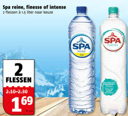 Spa   mineraalwater folder aanbieding bij  Poiesz - details