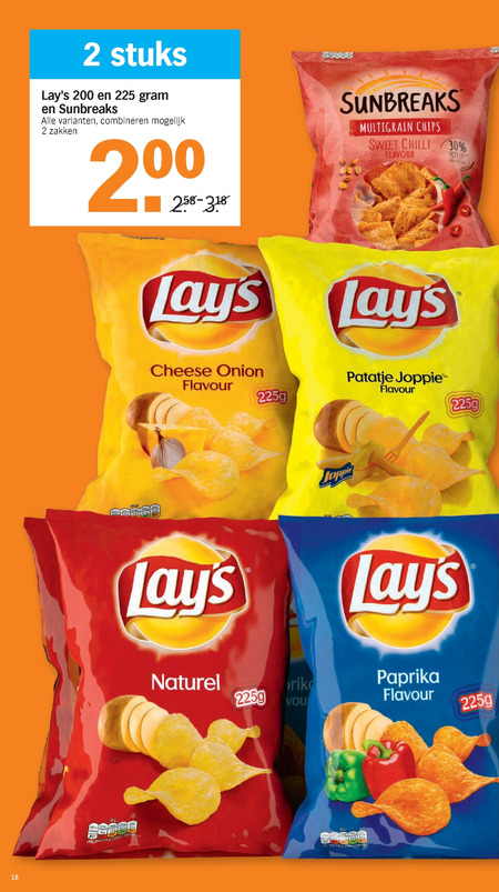 Lays   chips, zoutje folder aanbieding bij  Albert Heijn - details