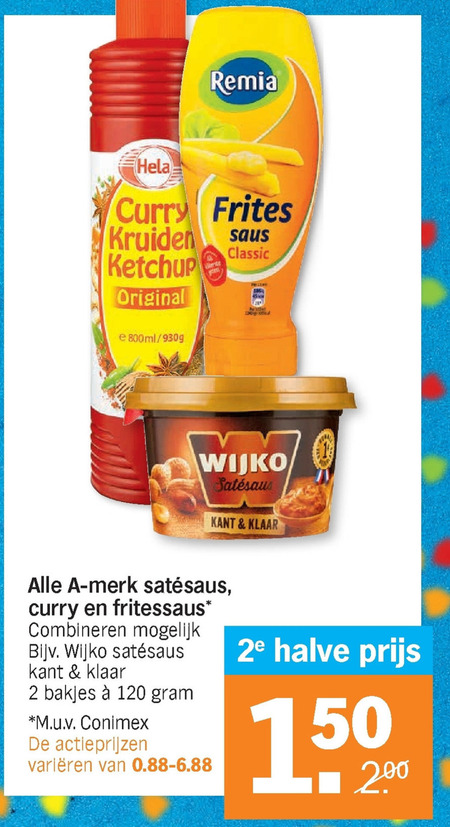 Goudas Glorie   satesaus, curryketchup folder aanbieding bij  Albert Heijn - details