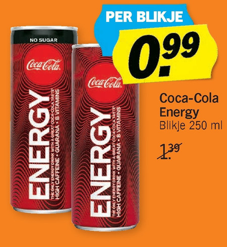 Coca-Cola   energiedrank folder aanbieding bij  Albert Heijn - details