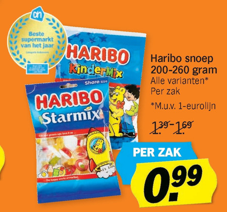 Haribo   snoep folder aanbieding bij  Albert Heijn - details