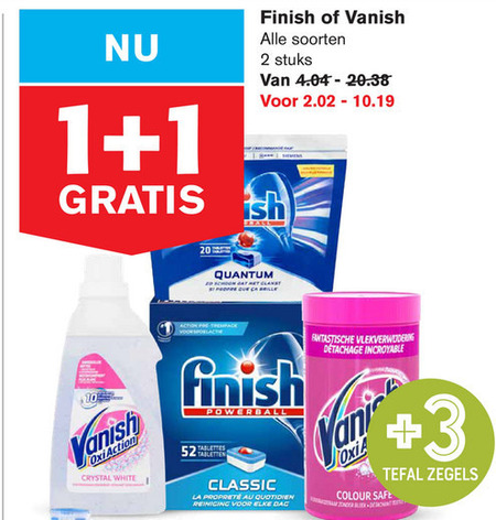 Vanish   vaatwasmiddel, vlekkenverwijderaar folder aanbieding bij  Hoogvliet - details