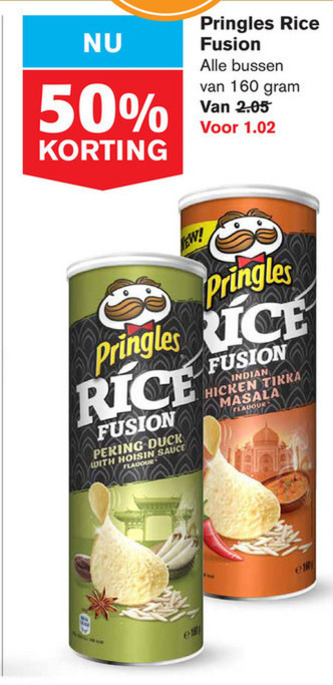 Pringles   chips folder aanbieding bij  Hoogvliet - details