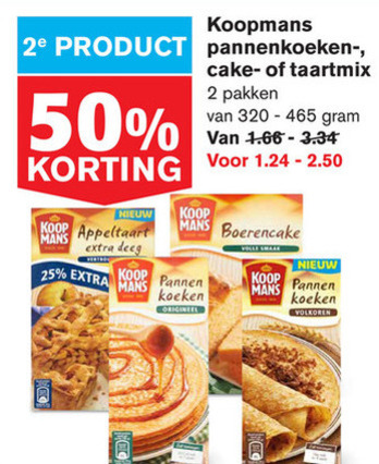 Koopmans   cakemix, bakmix folder aanbieding bij  Hoogvliet - details