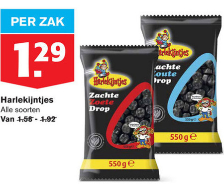 Harlekijntjes   drop folder aanbieding bij  Hoogvliet - details