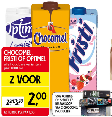 Fristi   chocolademelk, drinkyoghurt folder aanbieding bij  Jan Linders - details