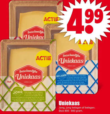 Uniekaas   kaas folder aanbieding bij  Dirk - details