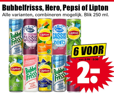 Lipton   ice tea, cola folder aanbieding bij  Dirk - details