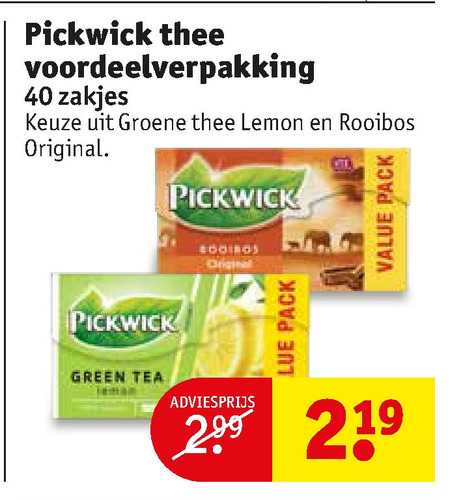 Pickwick   thee folder aanbieding bij  Kruidvat - details