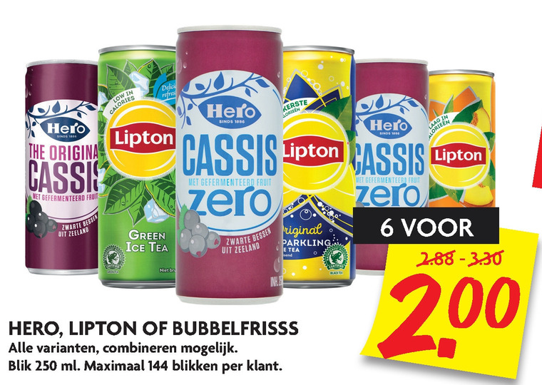 Lipton   ice tea, frisdrank folder aanbieding bij  Dekamarkt - details