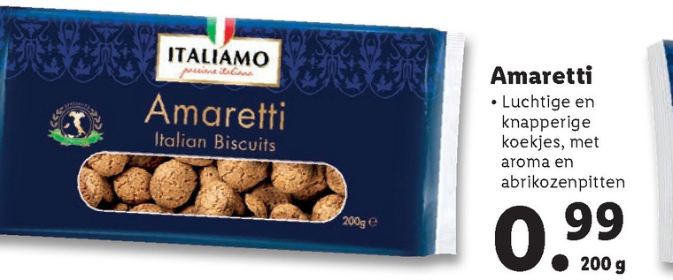 Italiamo   biscuits folder aanbieding bij  Lidl - details