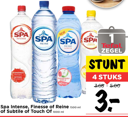 Spa en Fruit   mineraalwater, fruitdrank folder aanbieding bij  Vomar - details