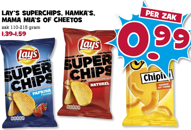 Lays   zoutje, chips folder aanbieding bij  Boons Markt - details