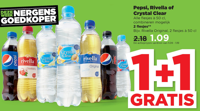 Rivella   cola, fruitdrank folder aanbieding bij  Plus - details