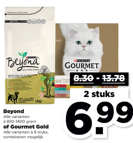 Gourmet   hondenvoer, kattenvoer folder aanbieding bij  Plus - details